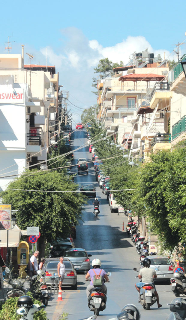 Uphill Road in Greece