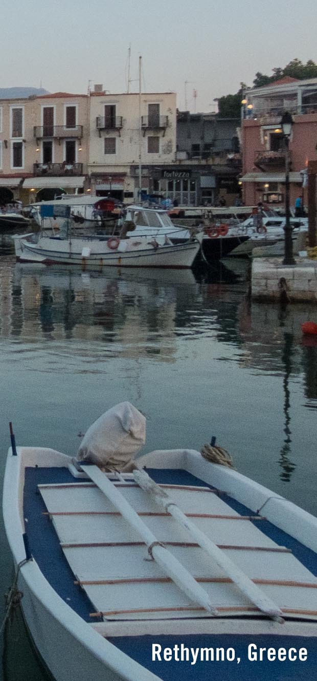 Rethymno Venetian Harbor, Greece 