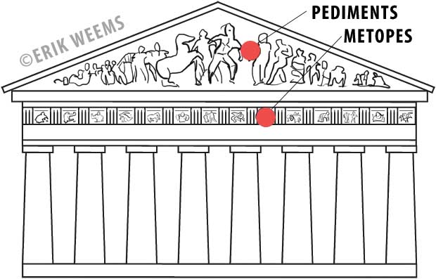 Pediments and Metopes - Parthenon