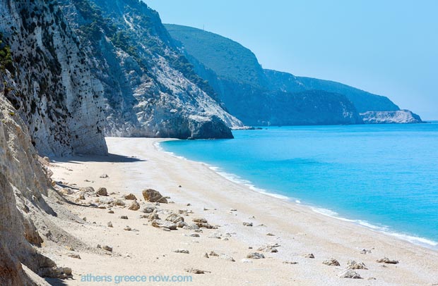 White Egremni Beach Lefkada Greece