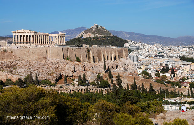 The Acropolis in Athens Greece