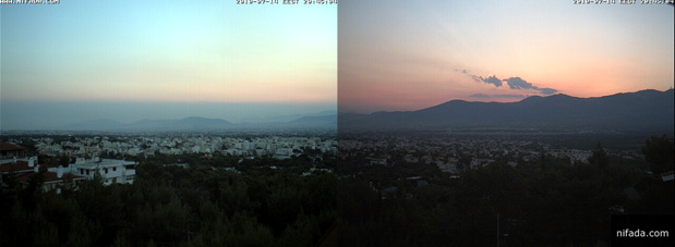 View of Athens Greece July 14 2010