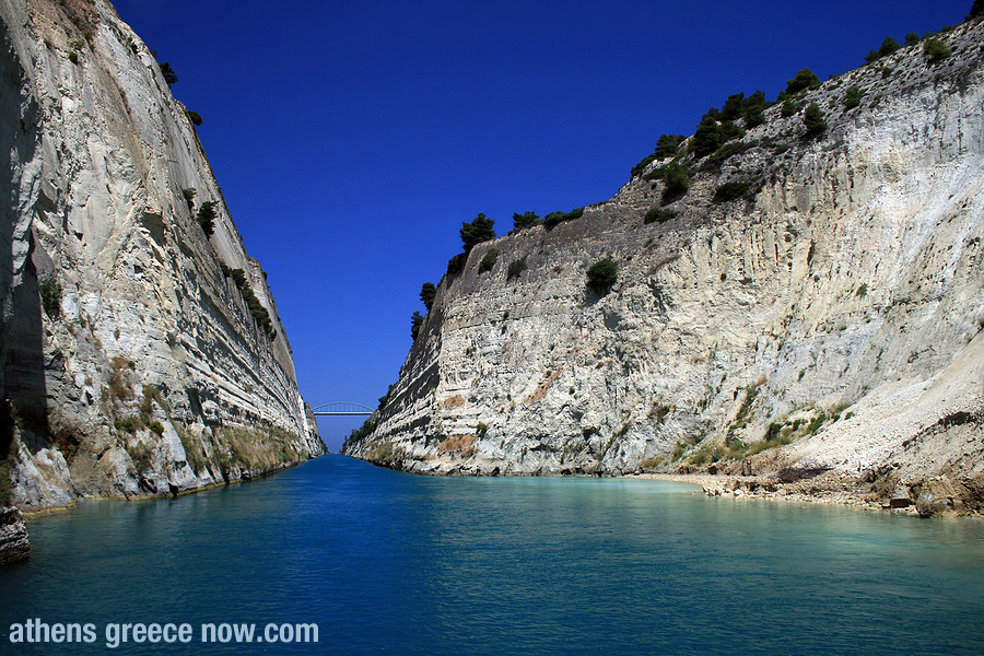 View of the COrinth Canal in Greece