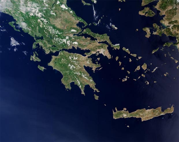 Greece Satellite