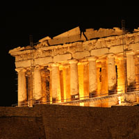 Parthenon By Night