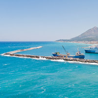 Samos island in Greece