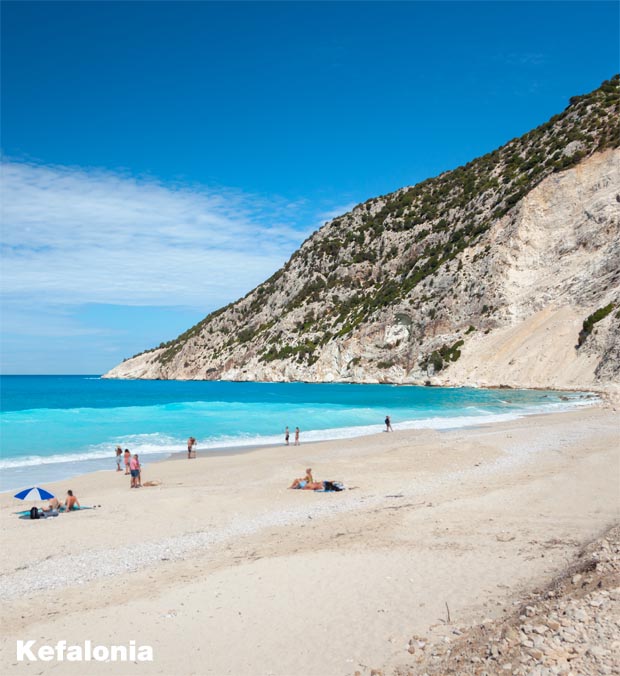 Click image to expand and enlarge - photo of Beach at Kefalonia Beach at Kefalonia