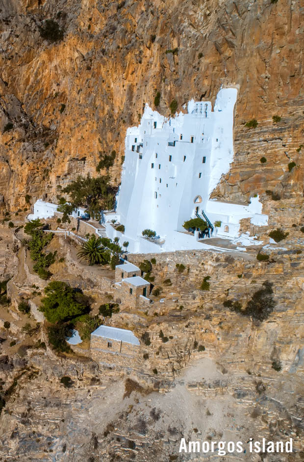 Amorgos island cliff dwellings