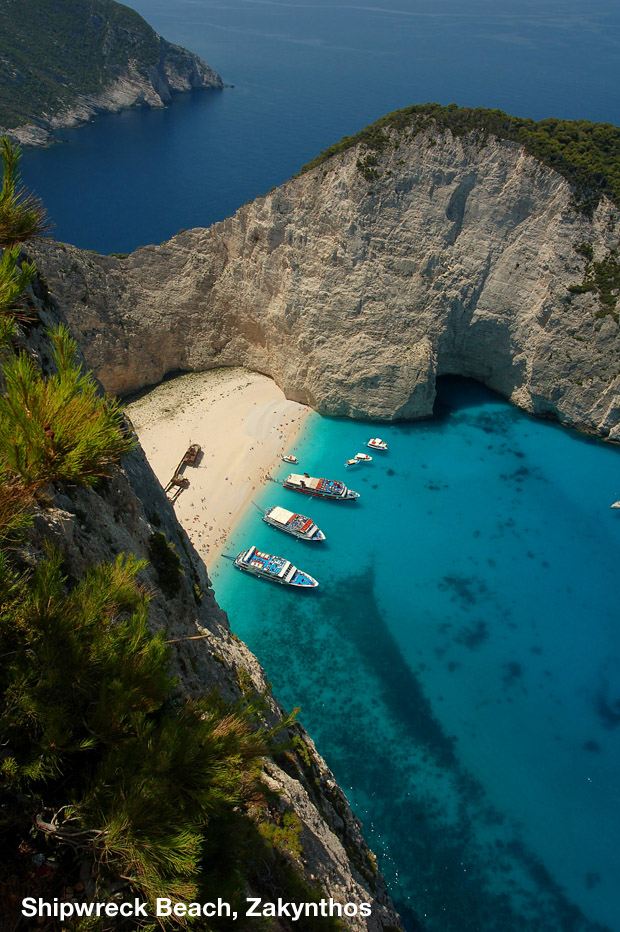 Drone view of Zakynthos Beach