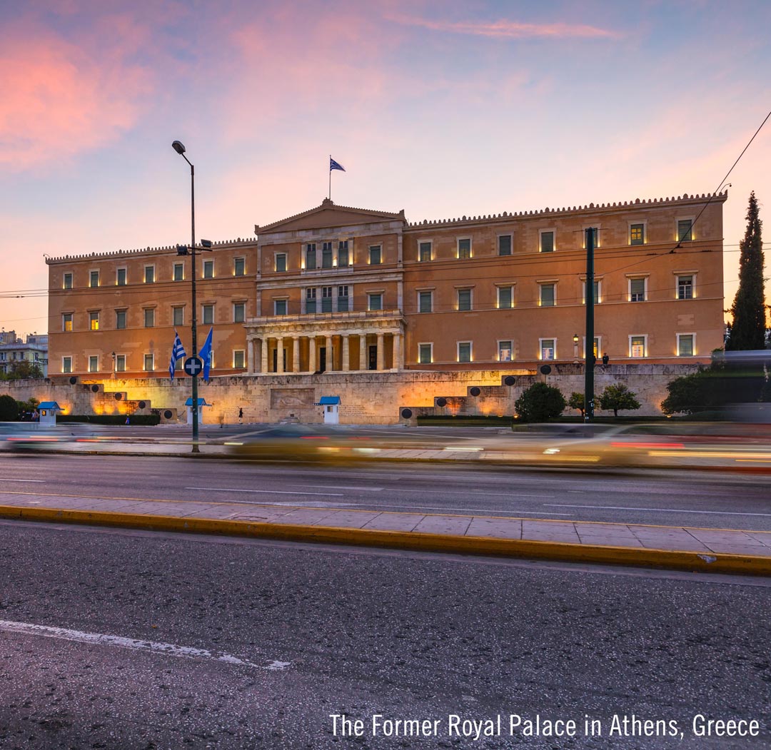 The Former Royal Palace in Athens Greece