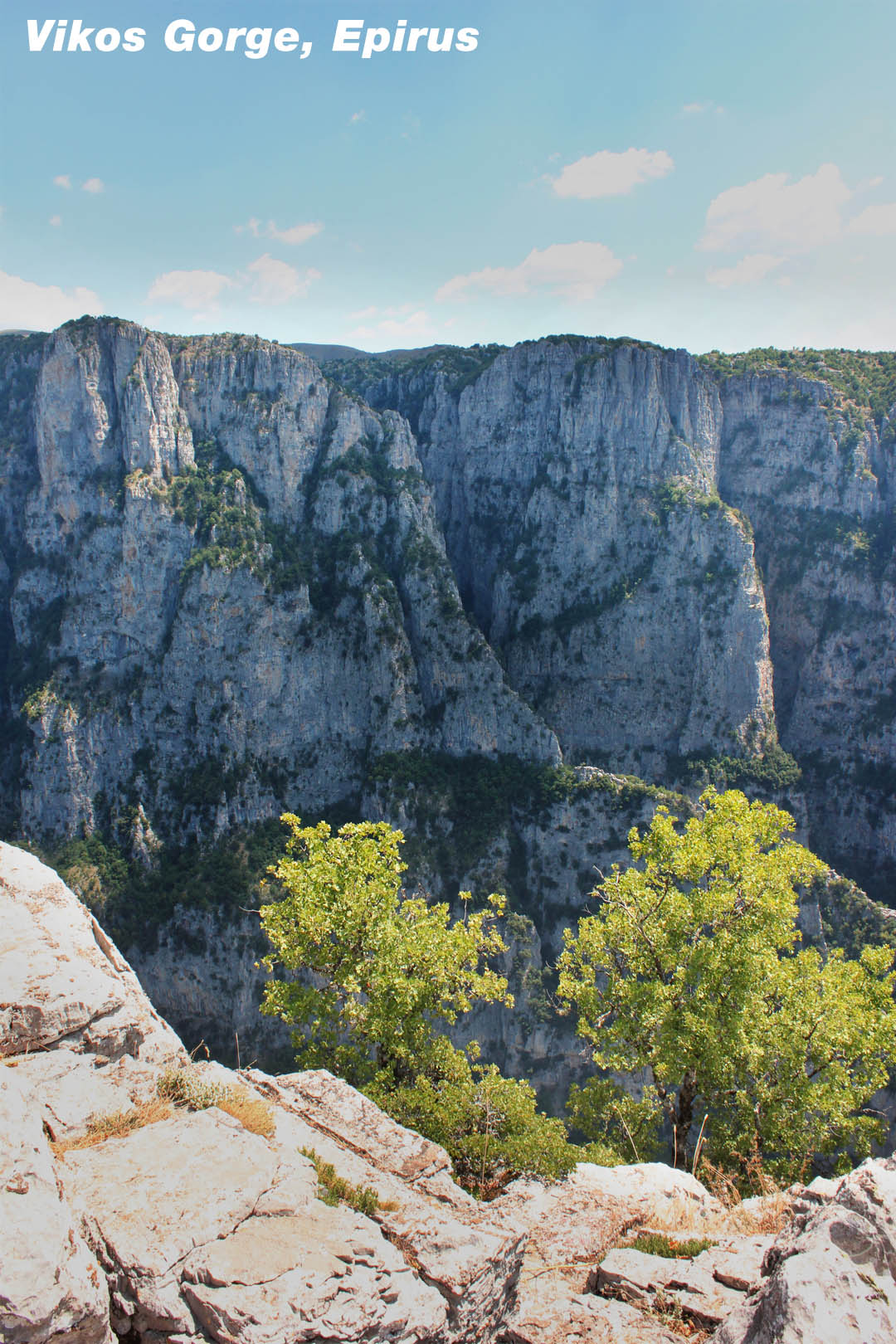 Vikos Gorge view from Monastery Agia Perakevi