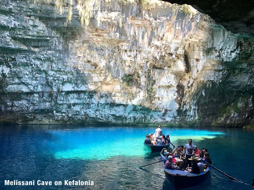 Melissani Cave on Kefalonia island