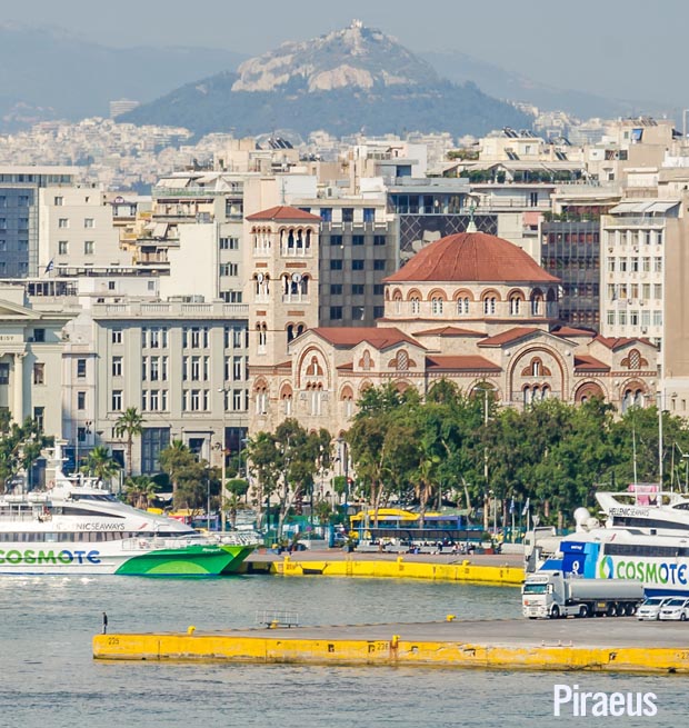 Piraeus looking toward Lycabettus