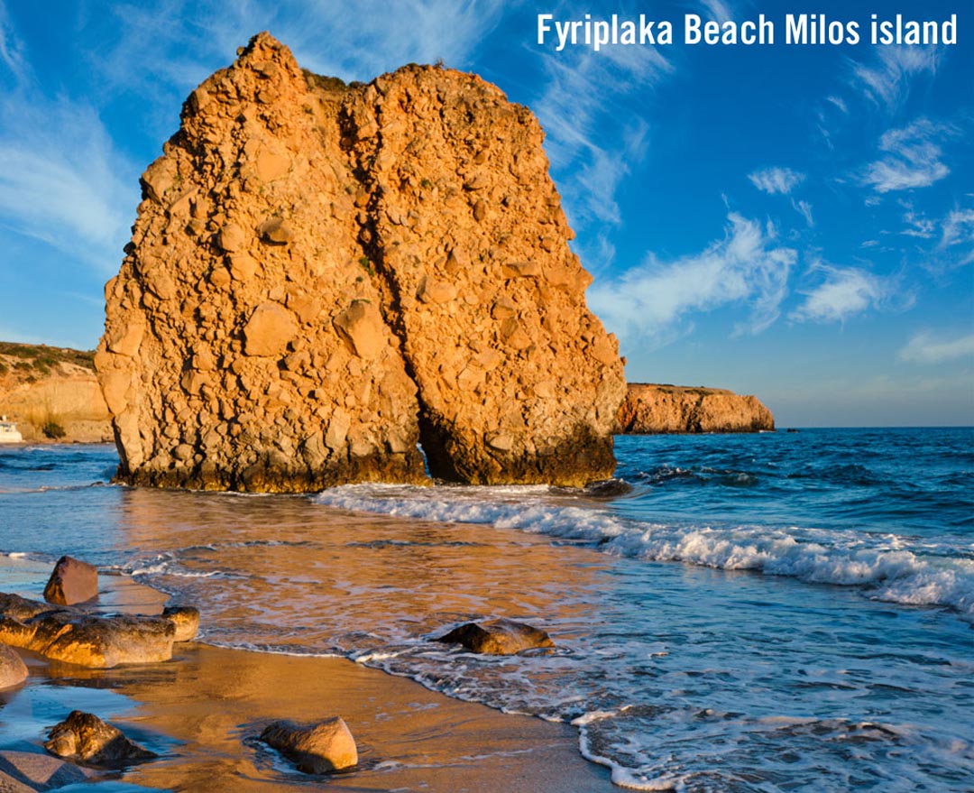 Fyriplaka Beach Milos island