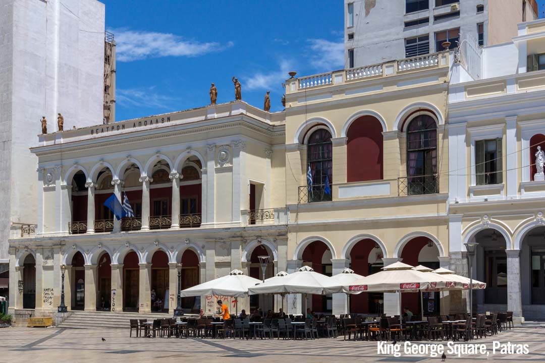 King George Square in Patras, Peloponnese