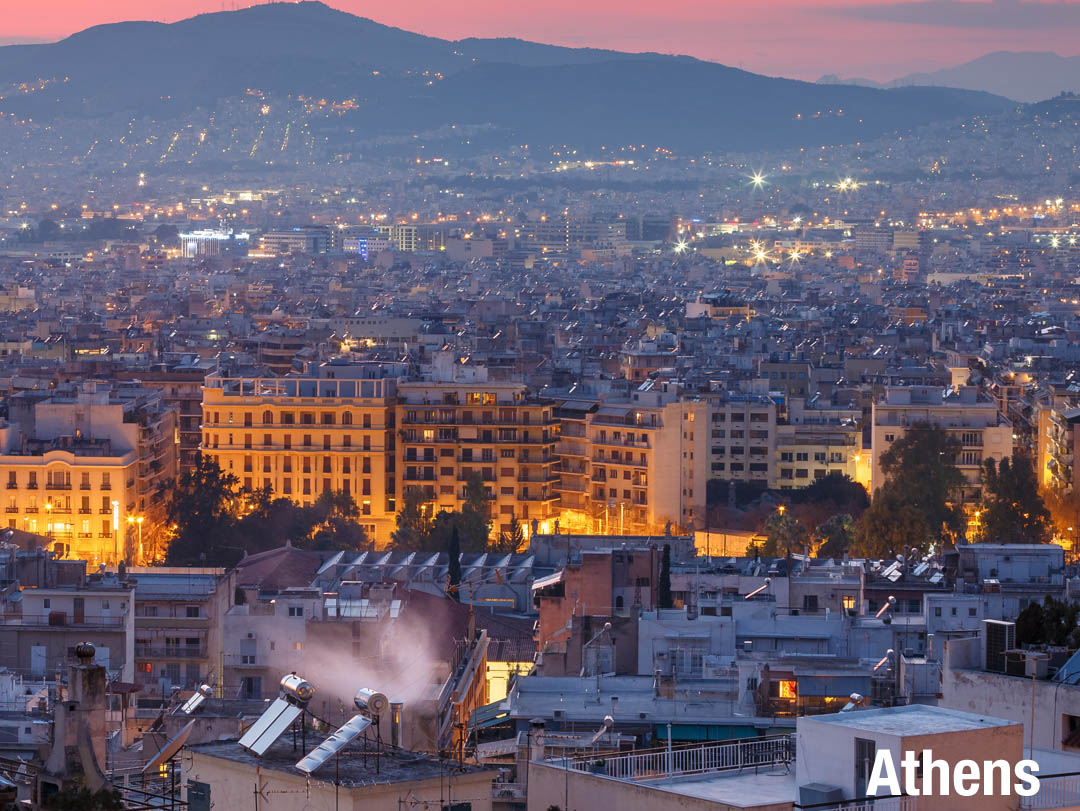 Athens at Sunset