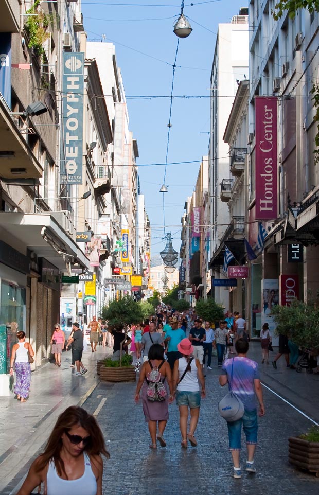 Shopping on Ermou Street