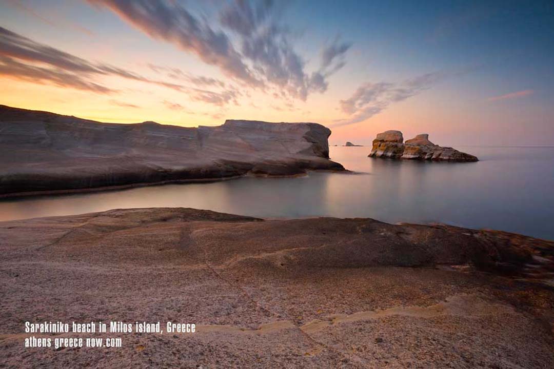 Sunset over Milos