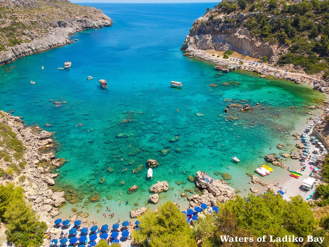 Waters of Ladiko Bay