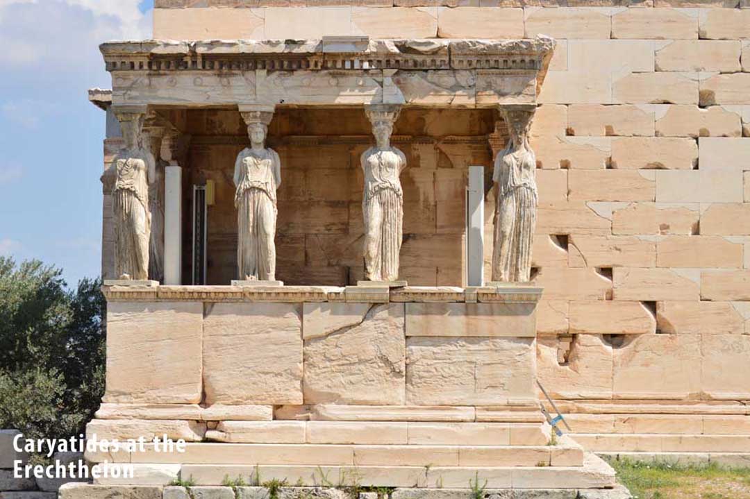 Caryatides at the Erechtheoin