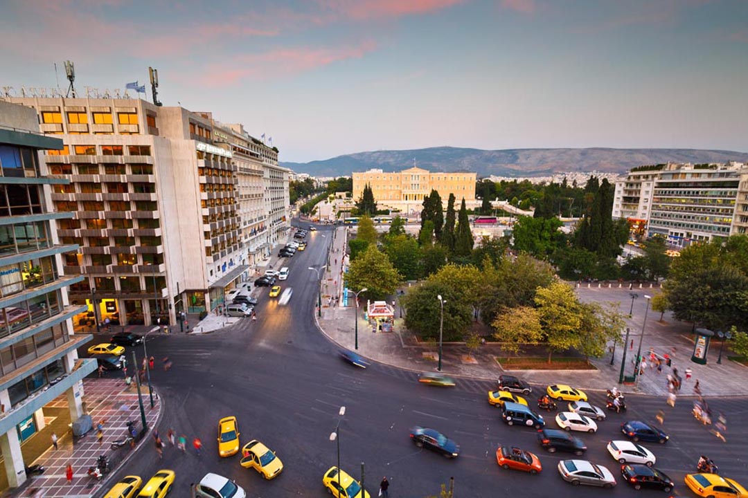 Syntagma Square in Athens Greece