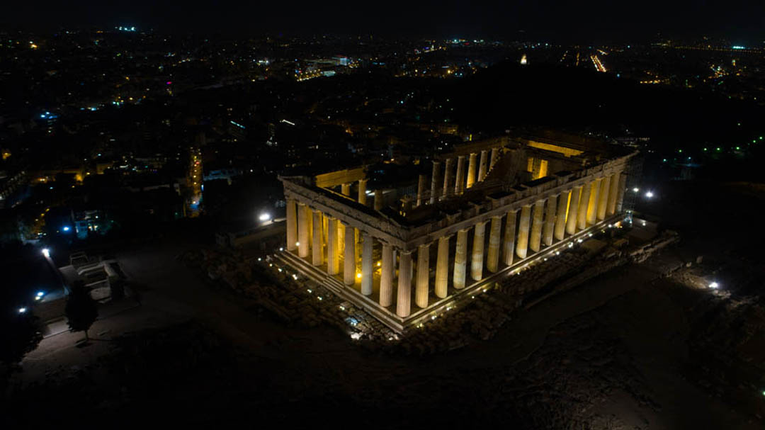 Acropolis at night