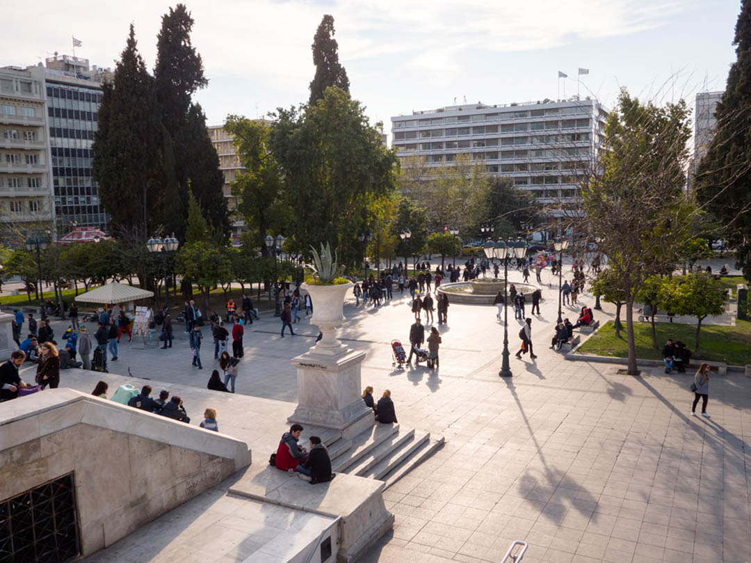 Syntagma Square in Athens Greece