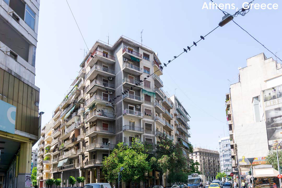 Landscape of Buildings in Athens Greece