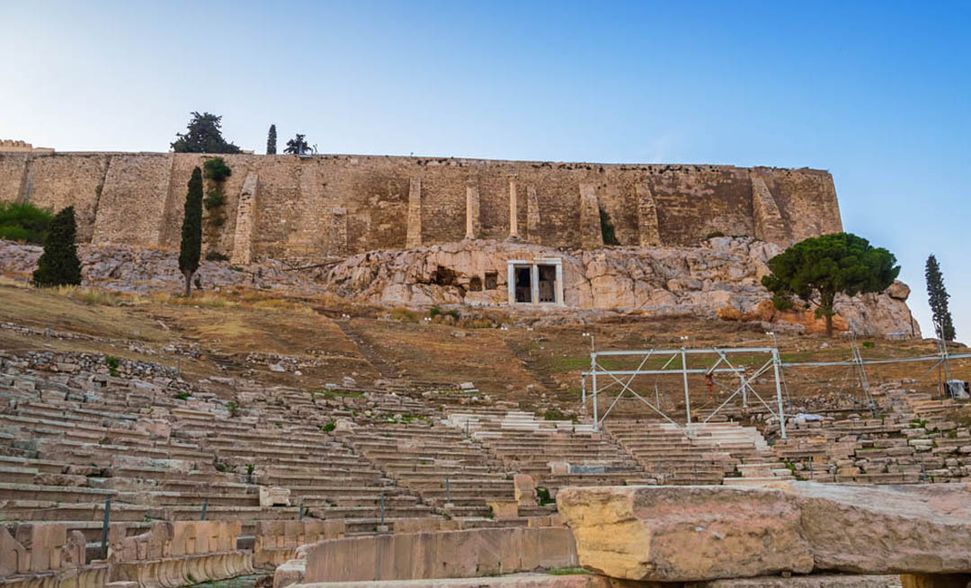 Acropolis Walls in Athens Greece