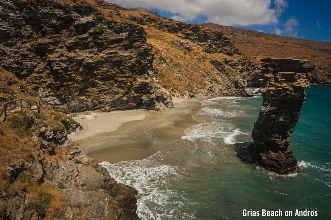 Grias Beach on Andros Island