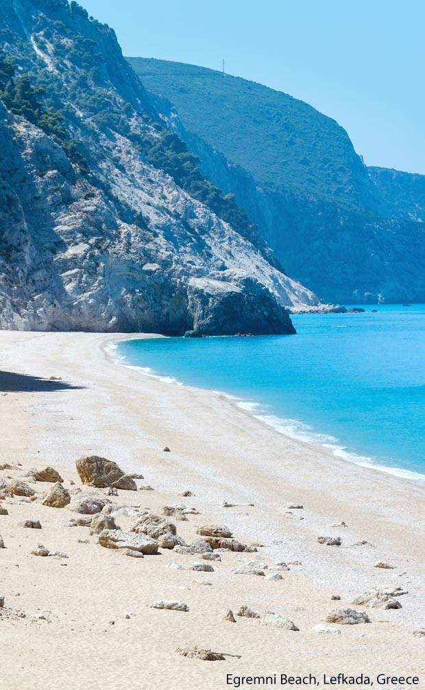 Egremni Beach on Lefkada