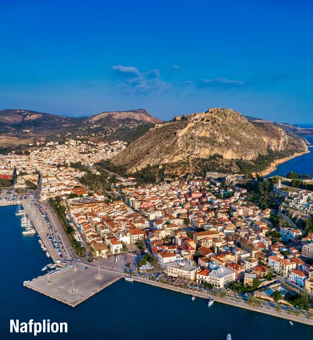 Nafplion City from the Air