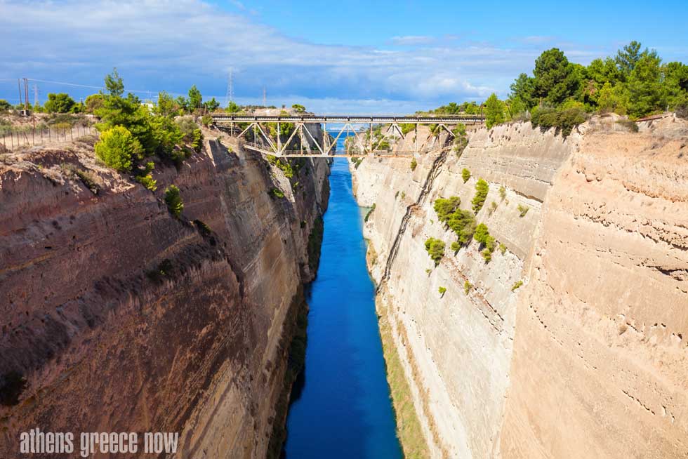 The Corinth Canal in Greece