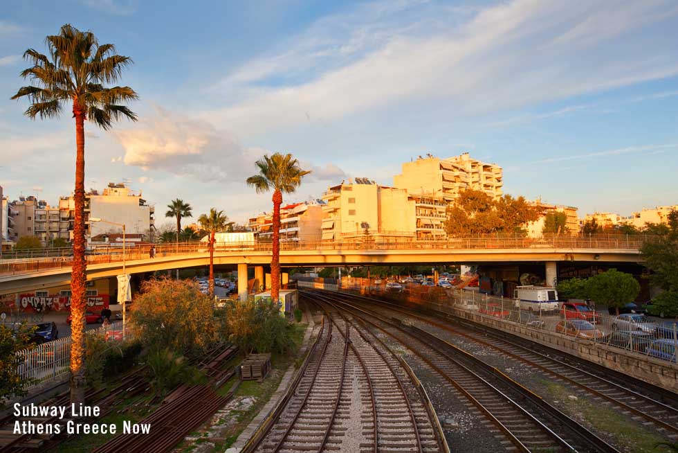 Athens Greece Subway Metro Line