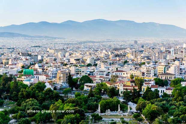 Athens Greece Skyline