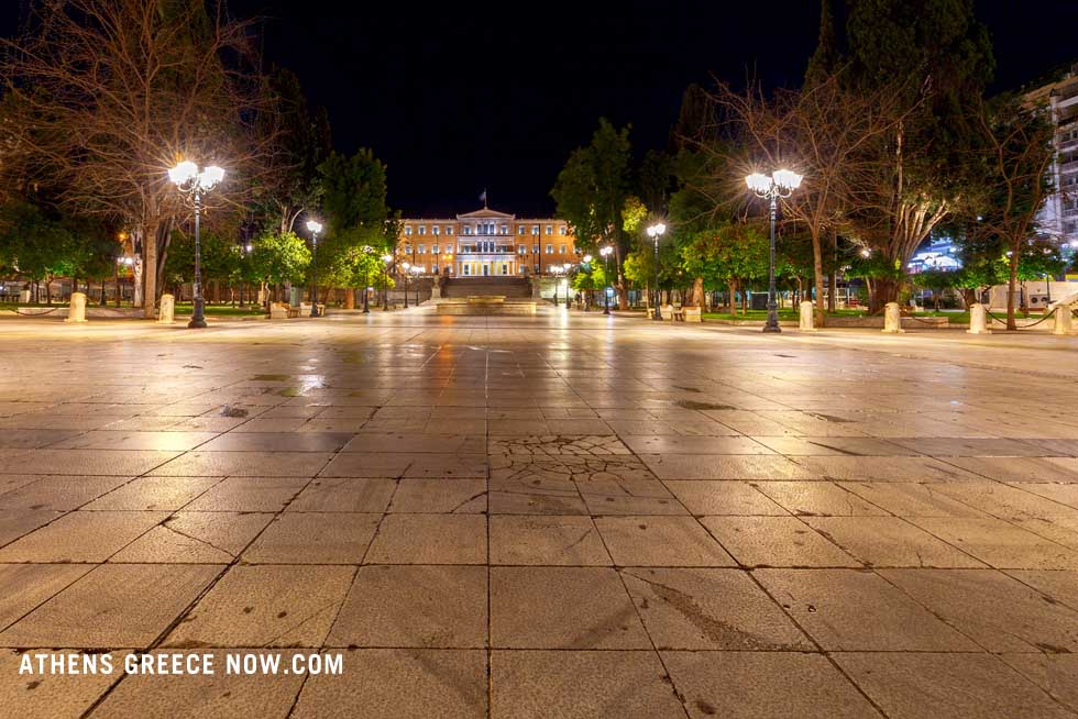 Syntagma Square in Athens Greece