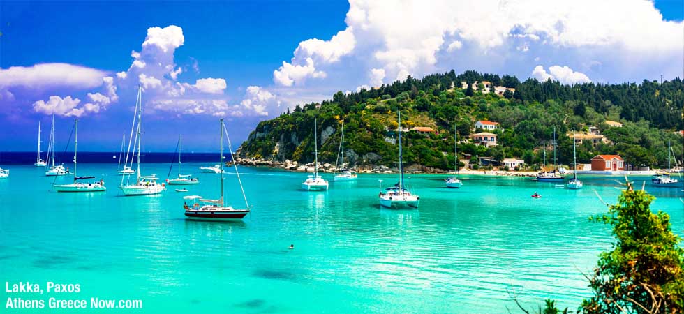 Lakka on Paxos Greece