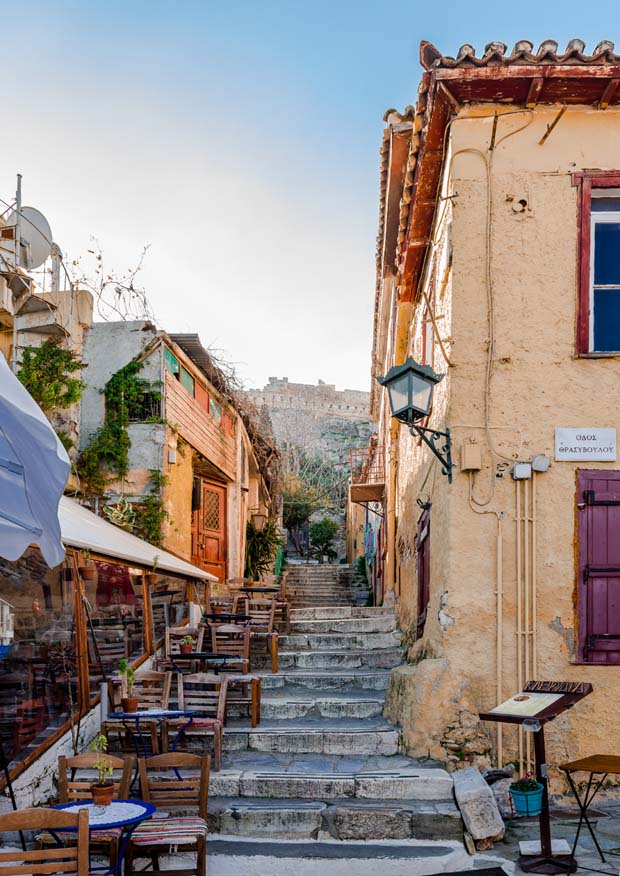 Plaka in Athens Greece