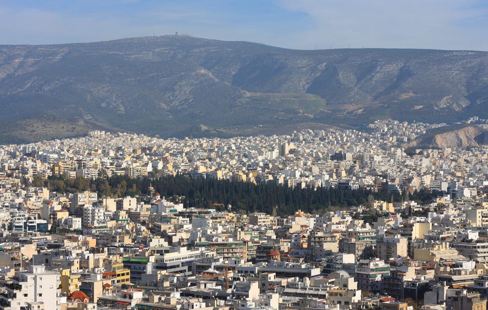 Mount Ymittos in Athens Greece