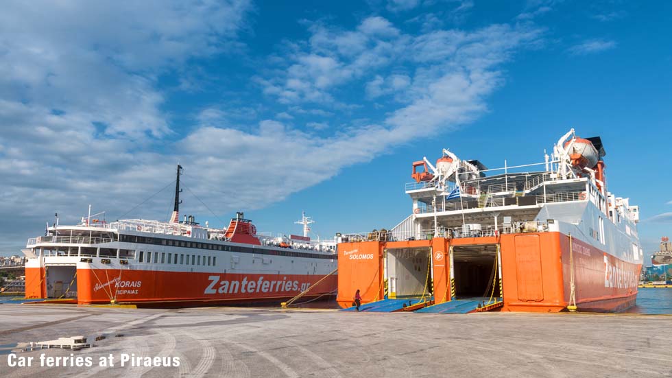 Car Ferries in Pireaus