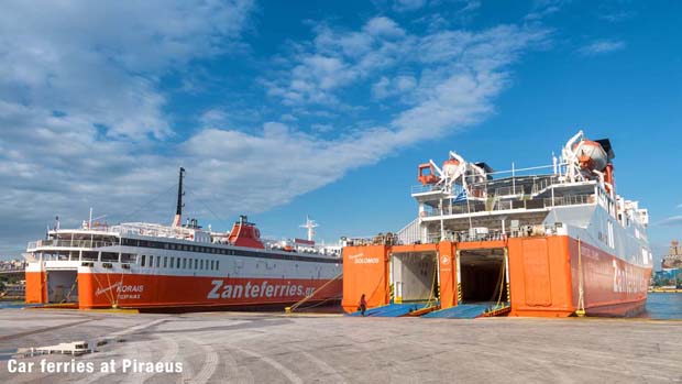 Car Ferries in Pireaus