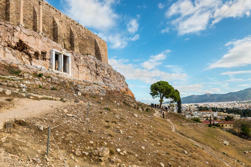 From  the side of the mount - Acropolis and Athens Greece