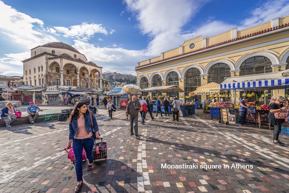 Monastiraki square in Athens