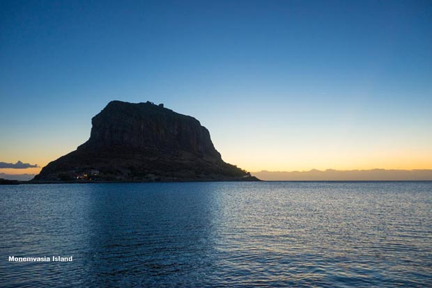 Monemvasia Island Peloponnese Greece