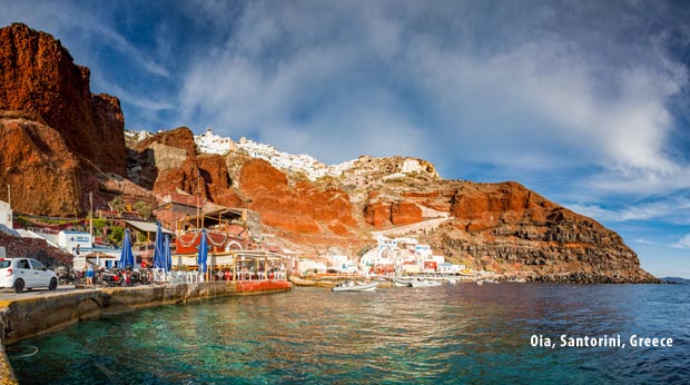 Oia on Santorini Island Greece