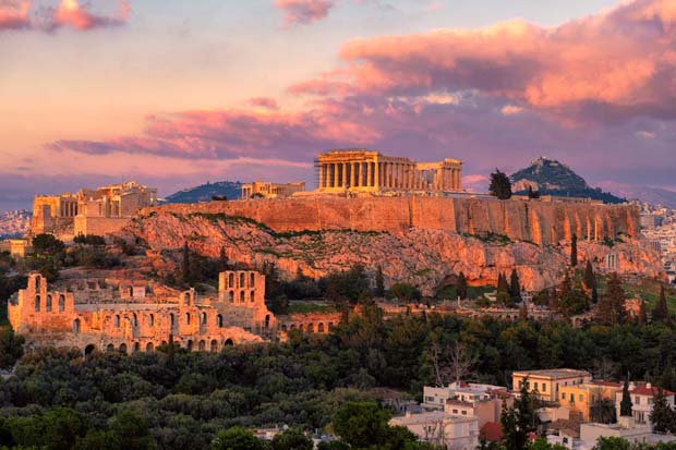 Athens Greece Sunset