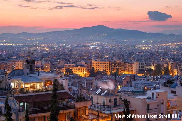 View from Strefi Hill