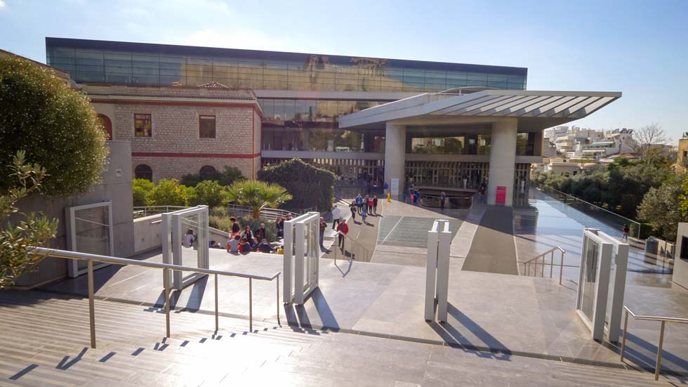 Outside Acropolis Museum