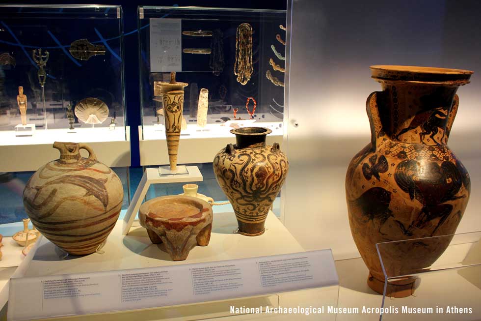 Vase Pottery Ancient Greece Exhibit