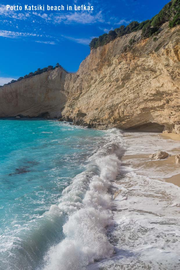 Porto Katsiki beach in Lefkas